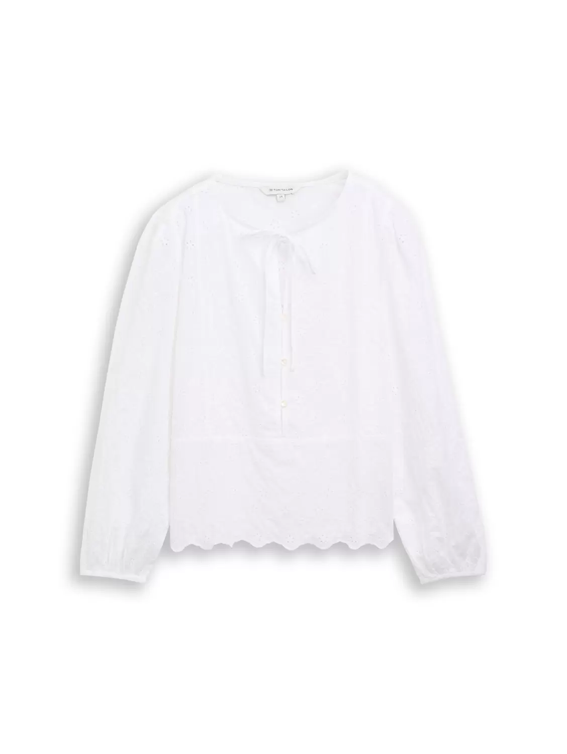 Blouse schiffli longsleeve female
