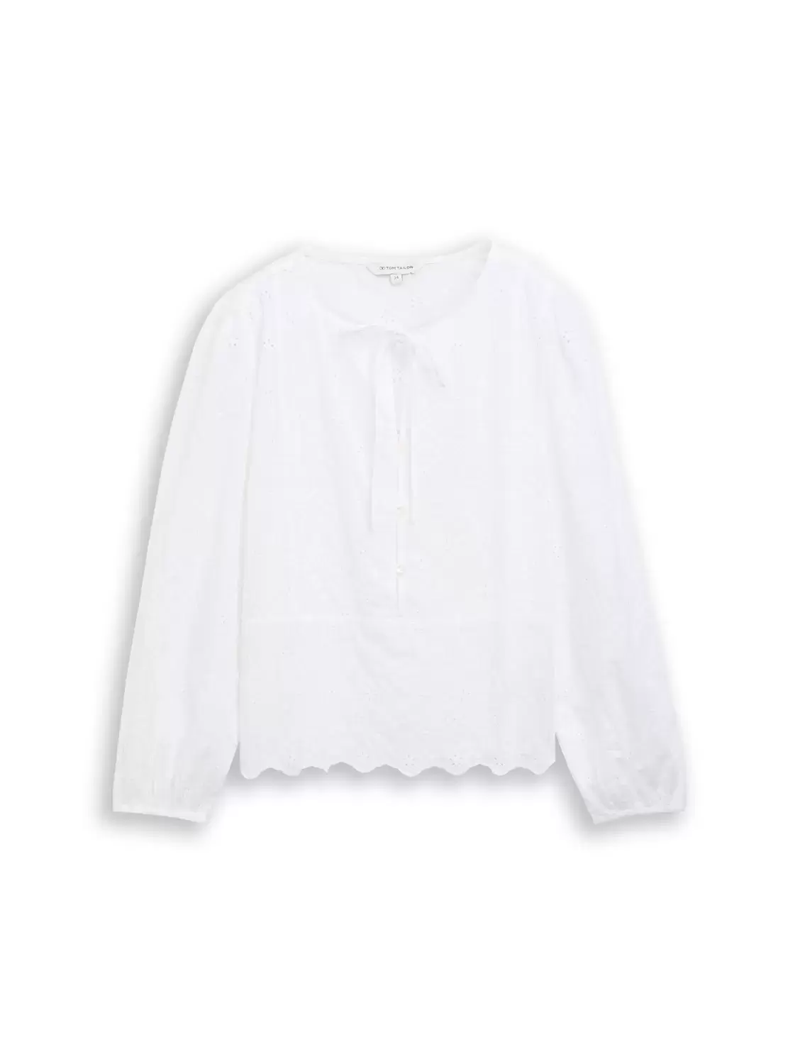 Blouse schiffli longsleeve female