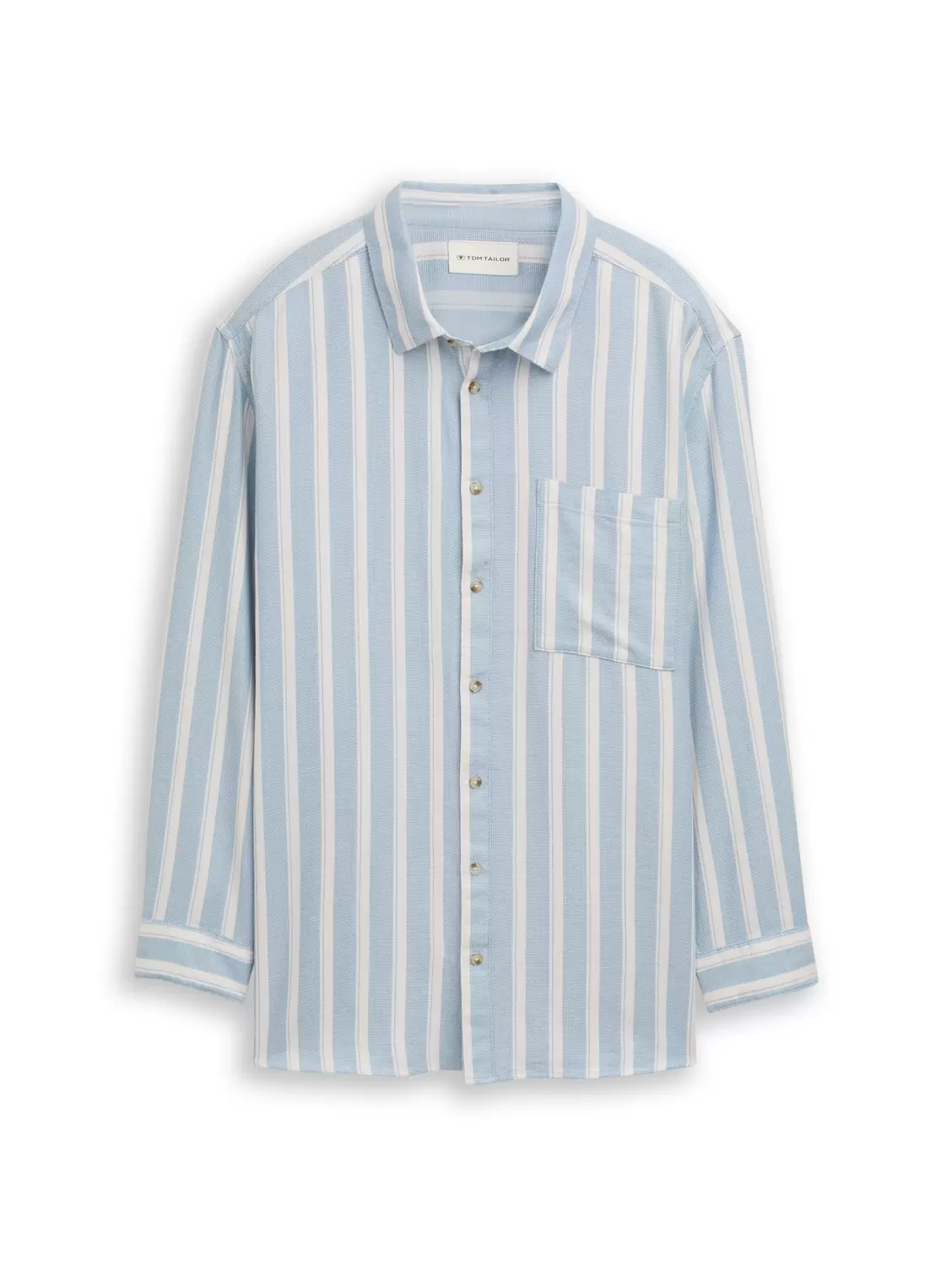 Plus structured striped shirt male