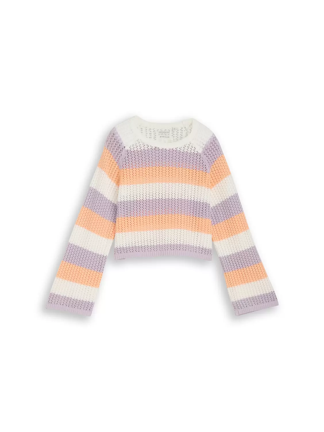 striped knit pullover