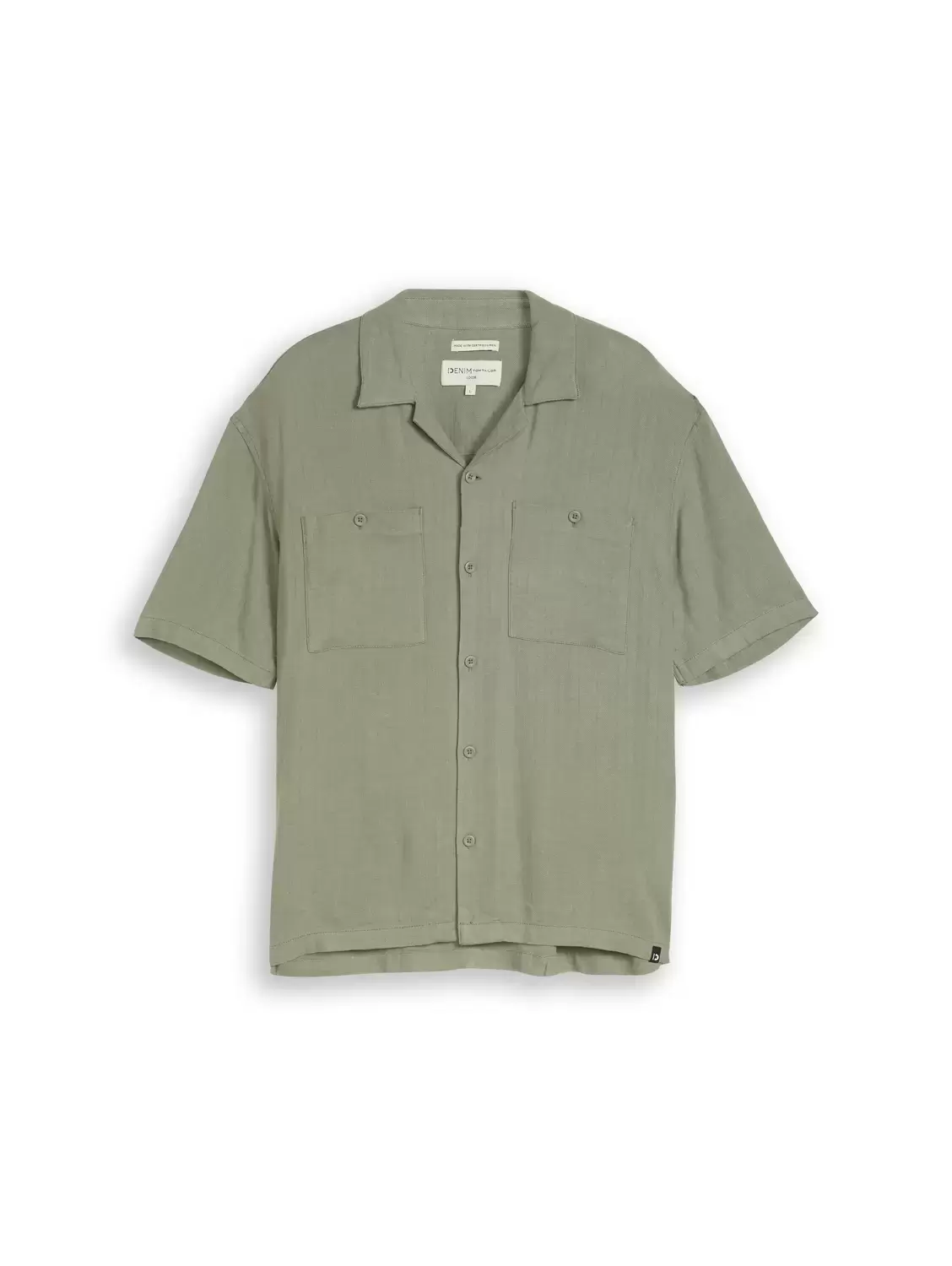 Loose Fit Resort Hemd mit Leinenanteil