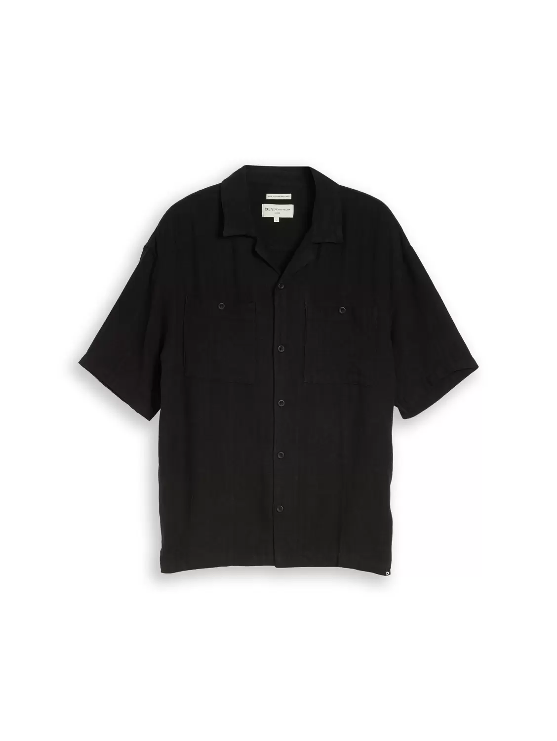 Loose Fit Resort Hemd mit Leinenanteil