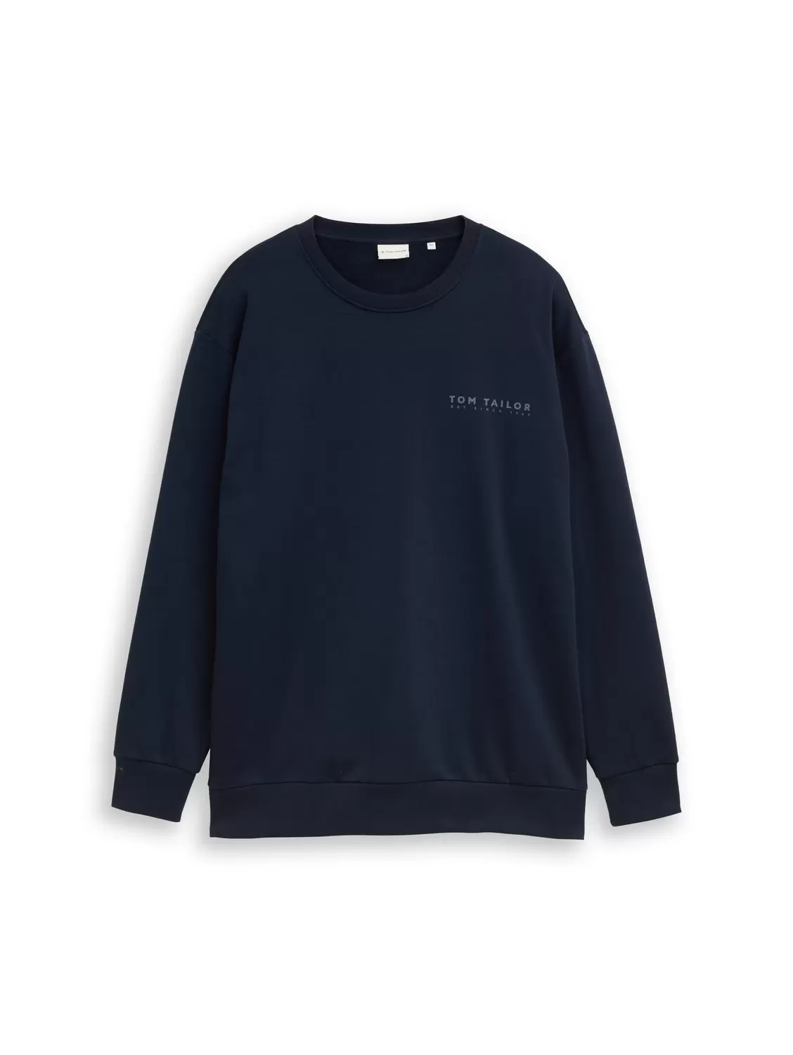 Plus printed crew neck sweater male