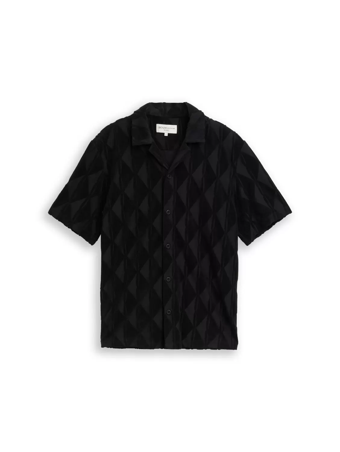 Relaxed Fit Resort Hemd aus Frottee