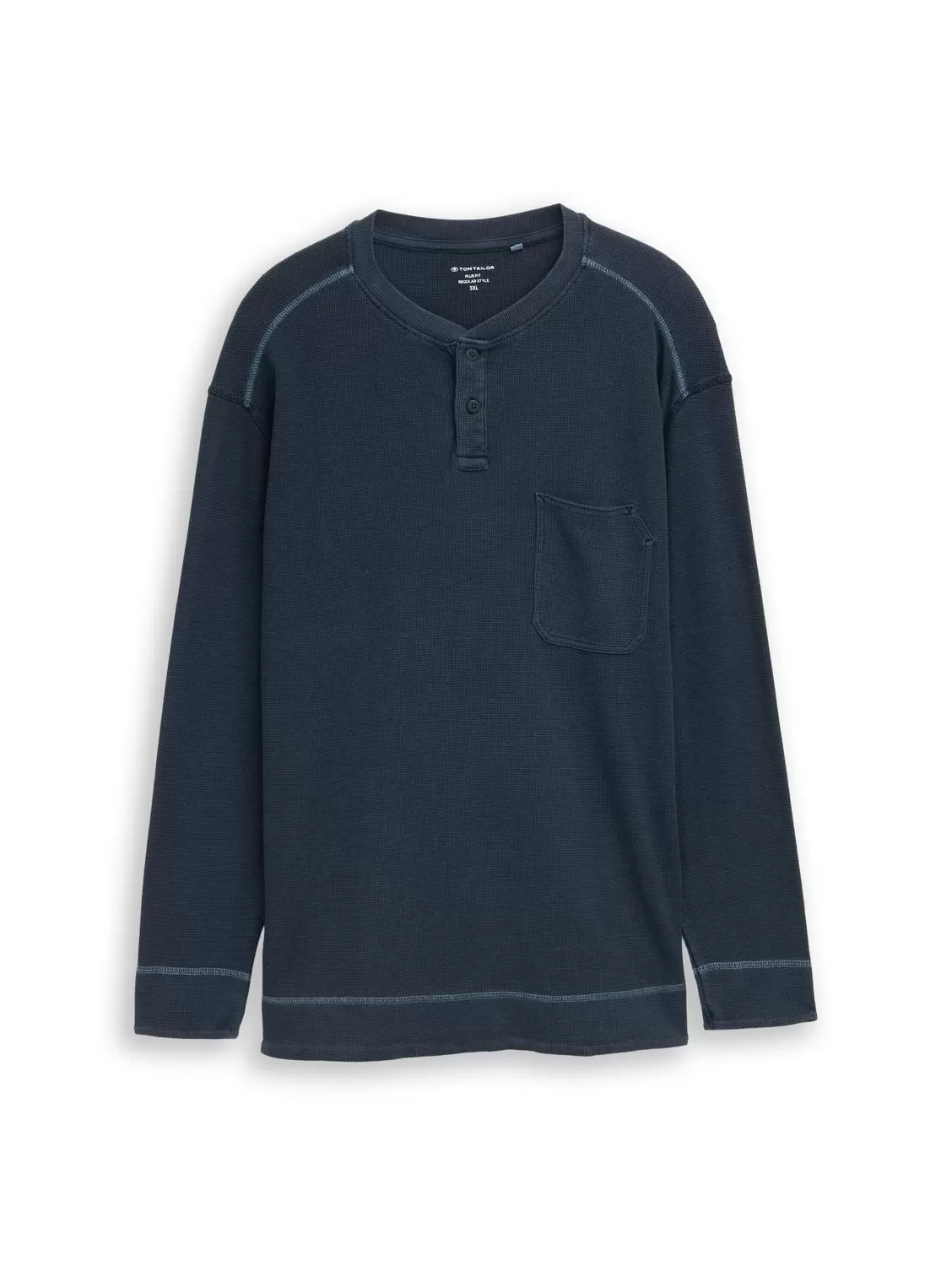 Plus structured garment dye he male