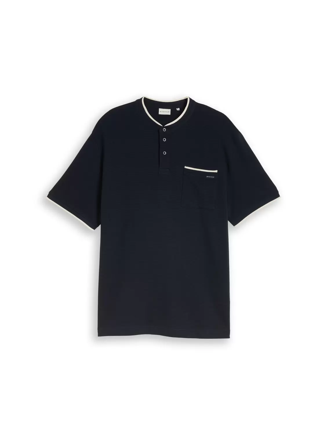 Plus structured stand-up polo male
