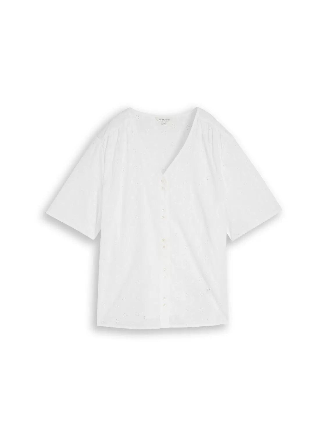 Blouse schiffli V-neck female