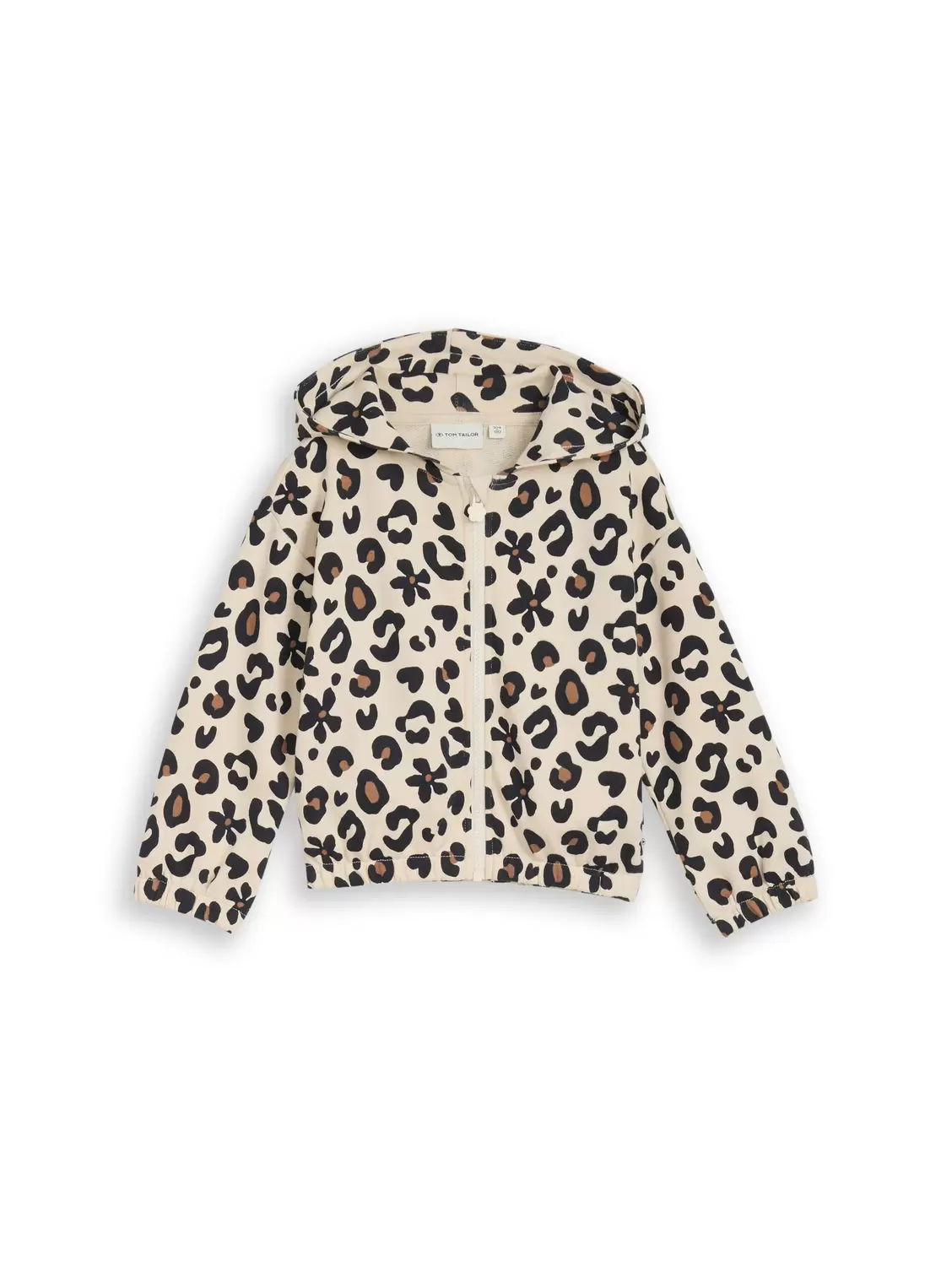 all over printed  sweat jacket