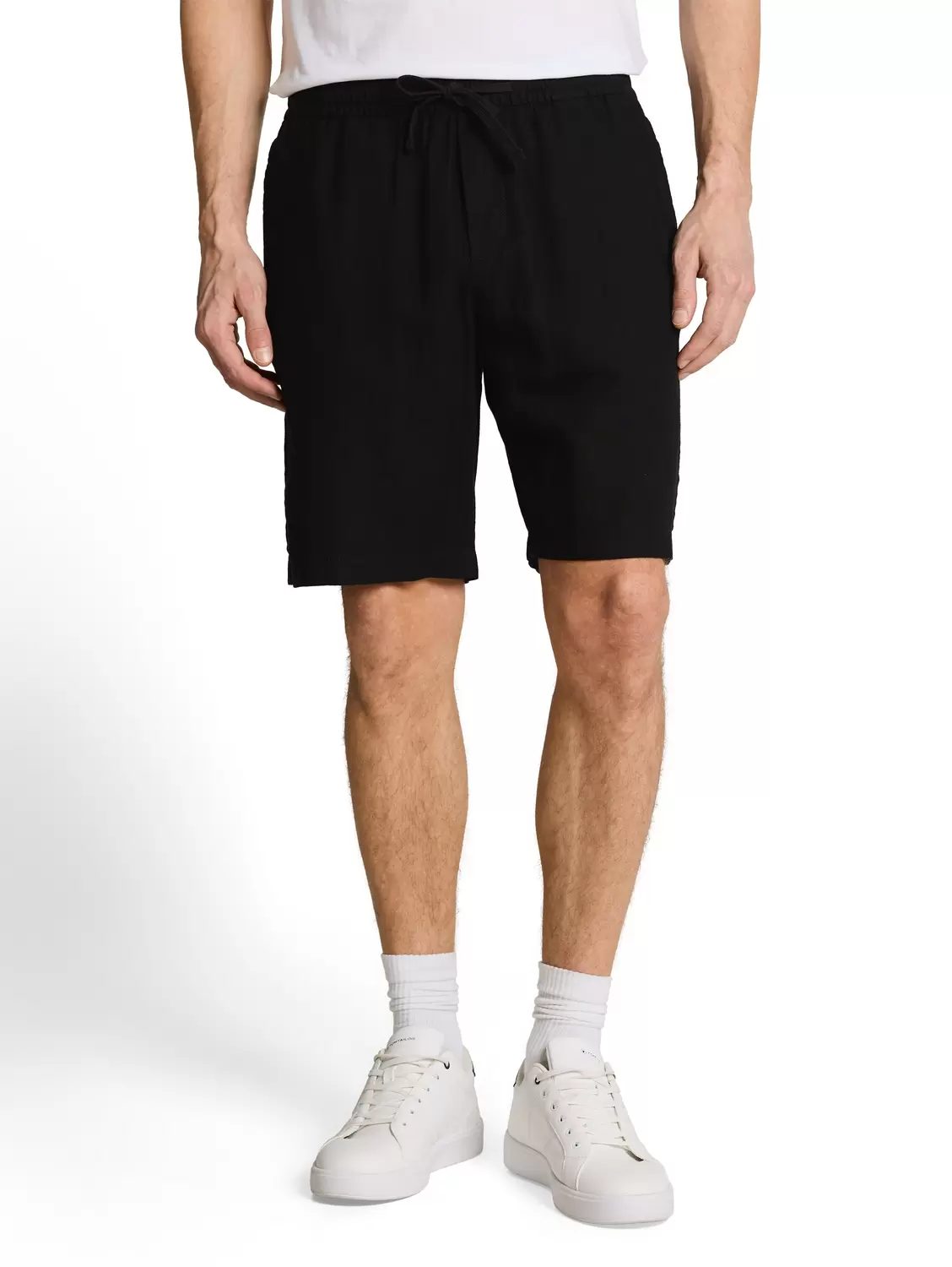 Relaxed viscose linen beach sh male