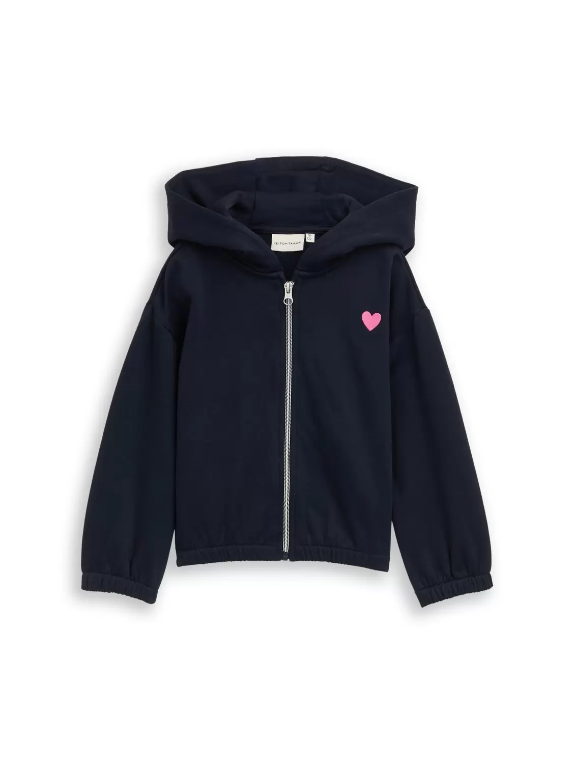 Cropped Hoodie Sweatjacke mit Stickerei