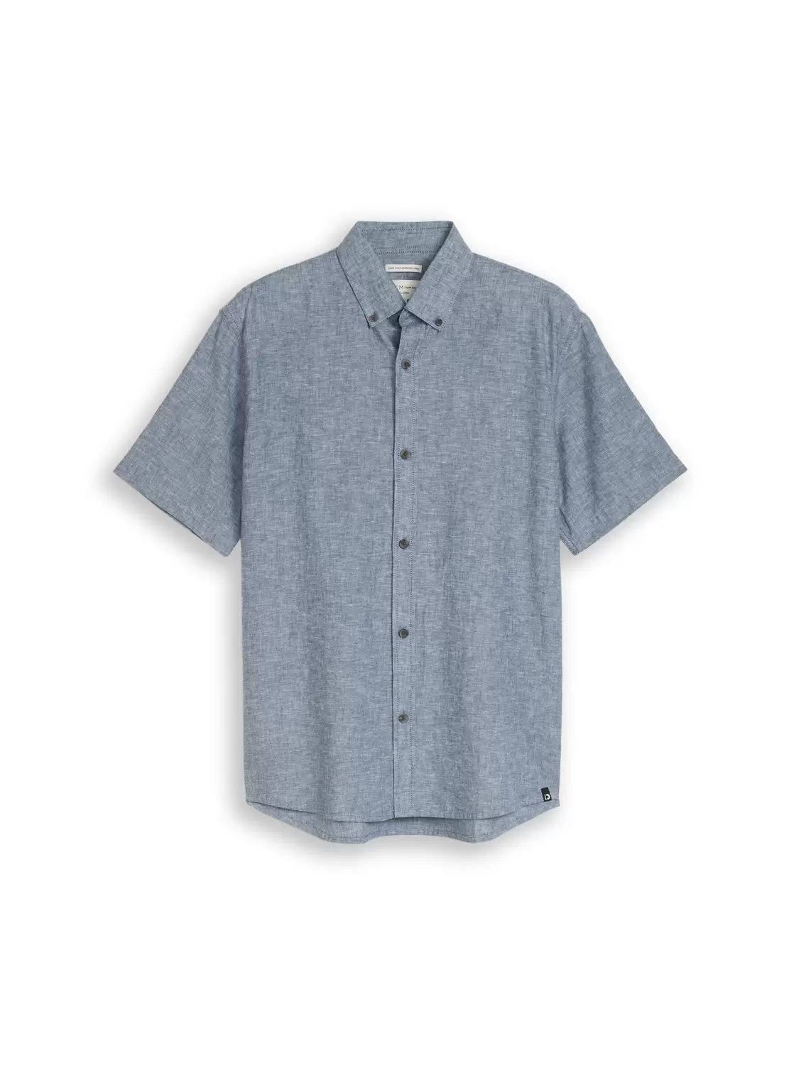 Relaxed cotton linen shirt male