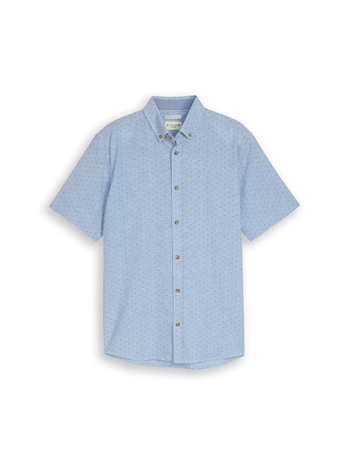 printed cotton linen shirt