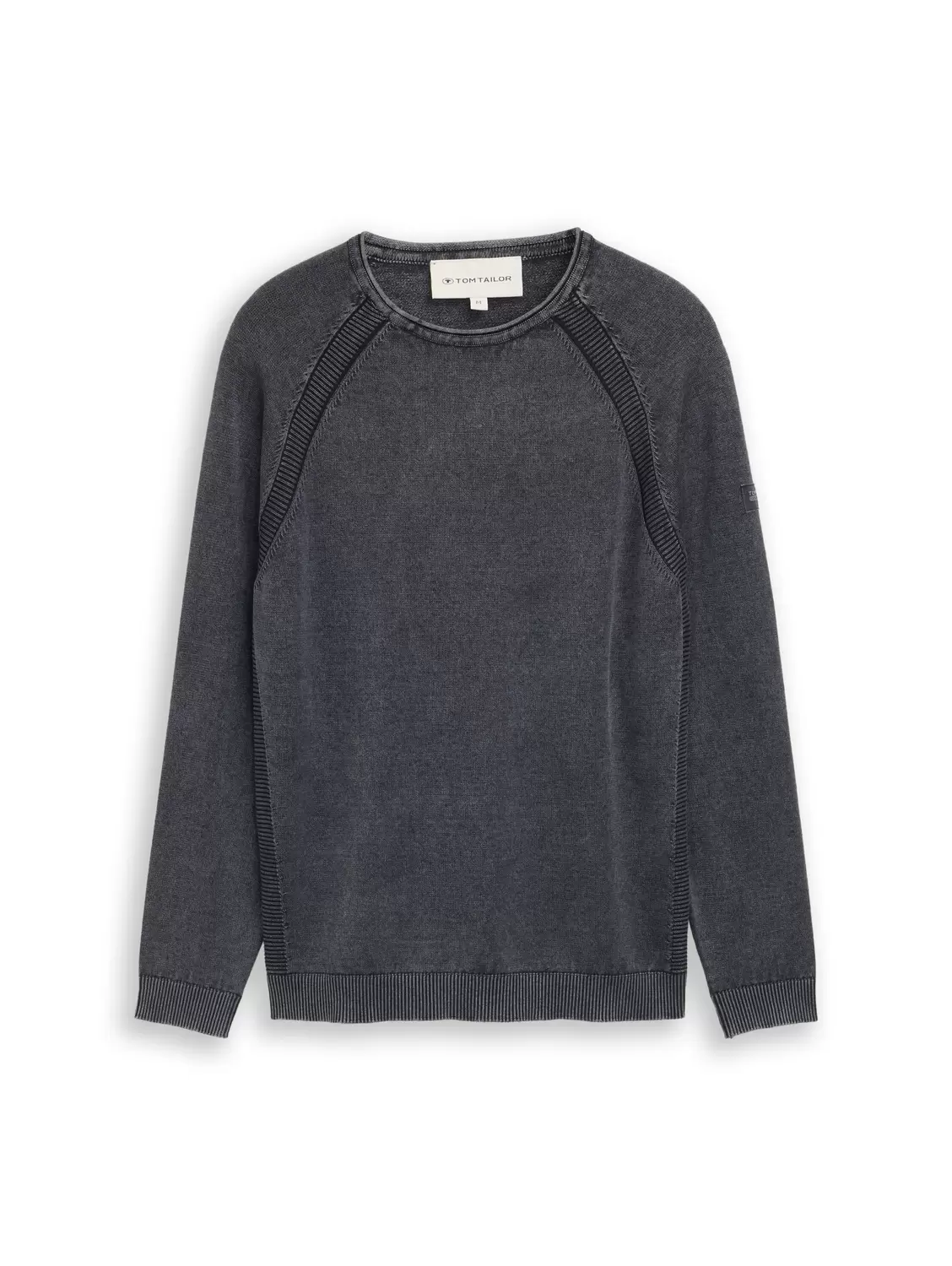 XL acid wash knit pullover male