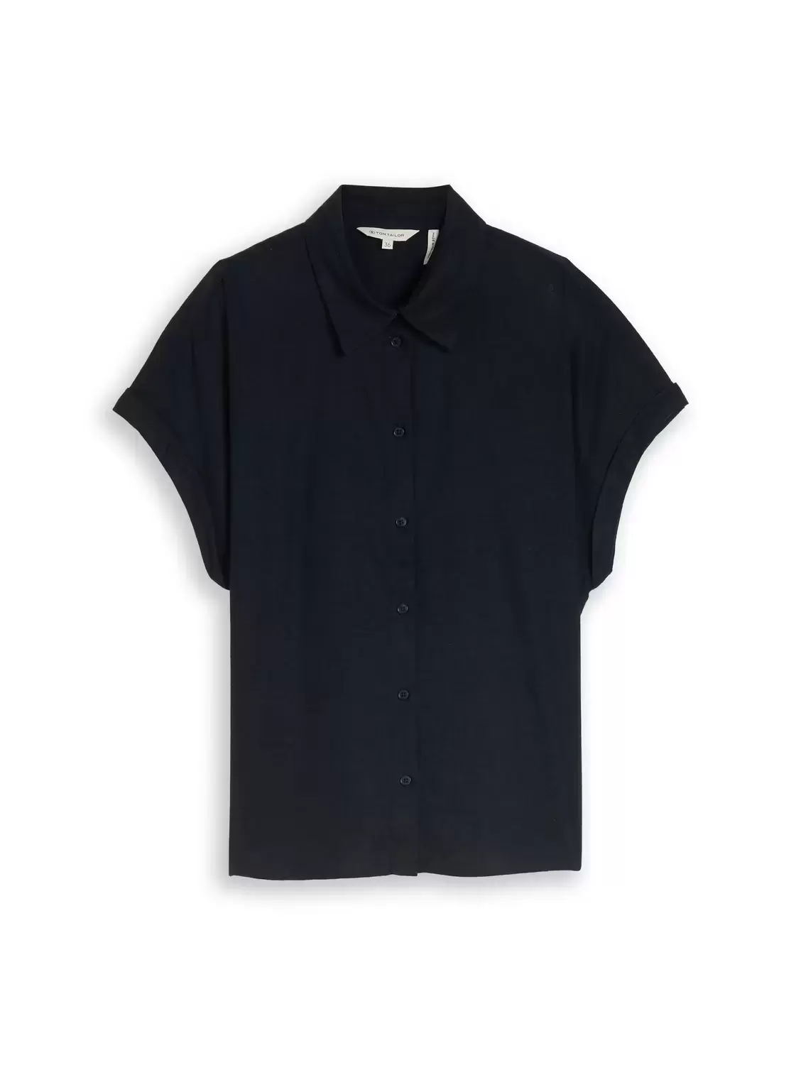 Loose Fit Bluse mit Leinenanteil