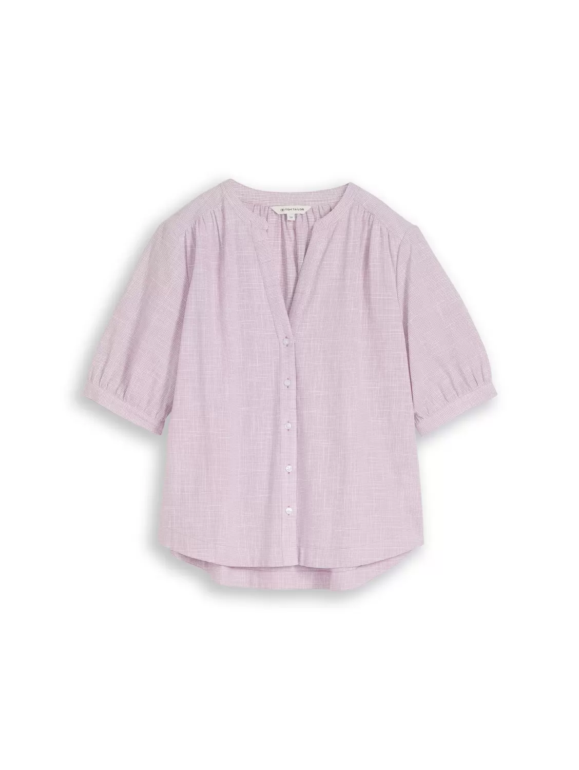 blouse shortsleeves slub struc