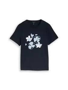 T-shirt basic crew neck print