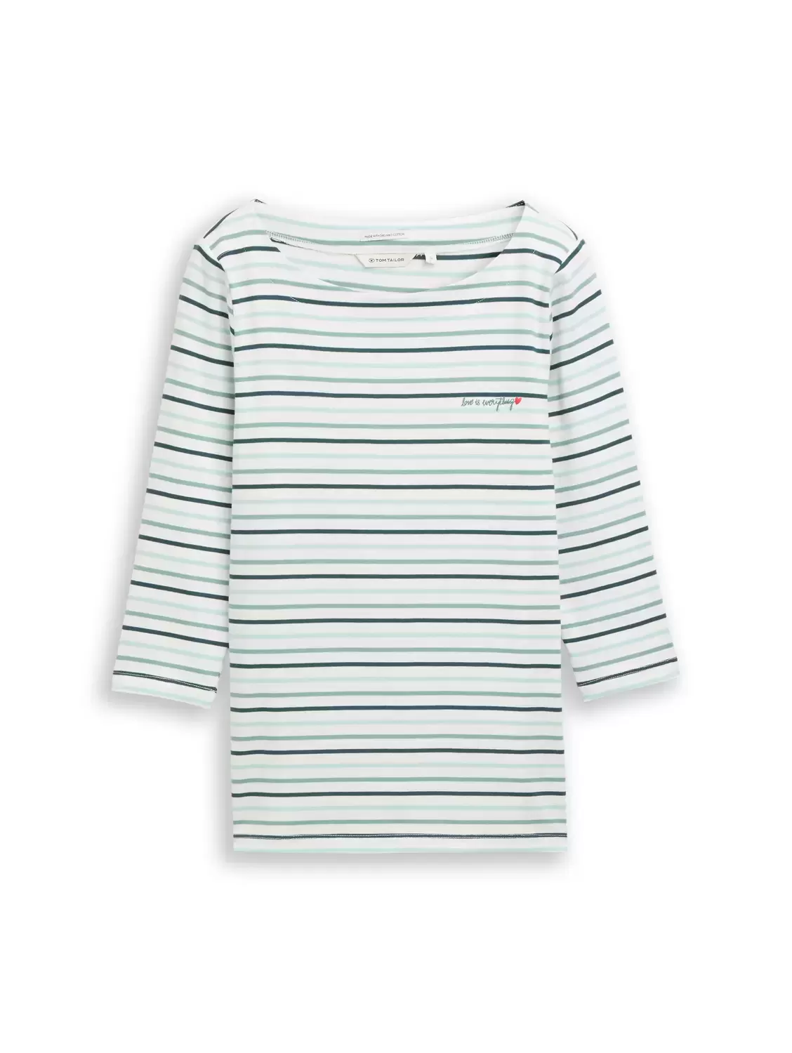 T-shirt boat neck stripe