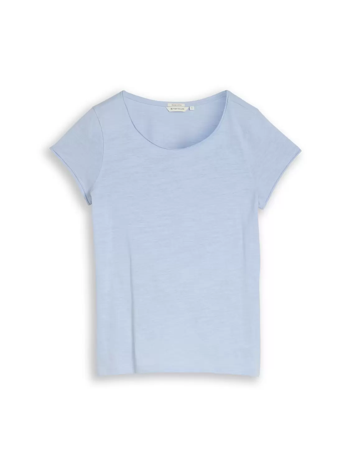 T-shirt slub jersey wide crew female