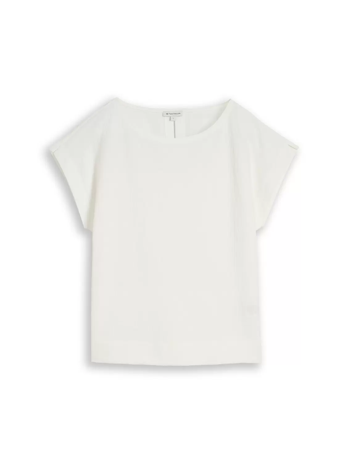 T-Shirt boatneck structured
