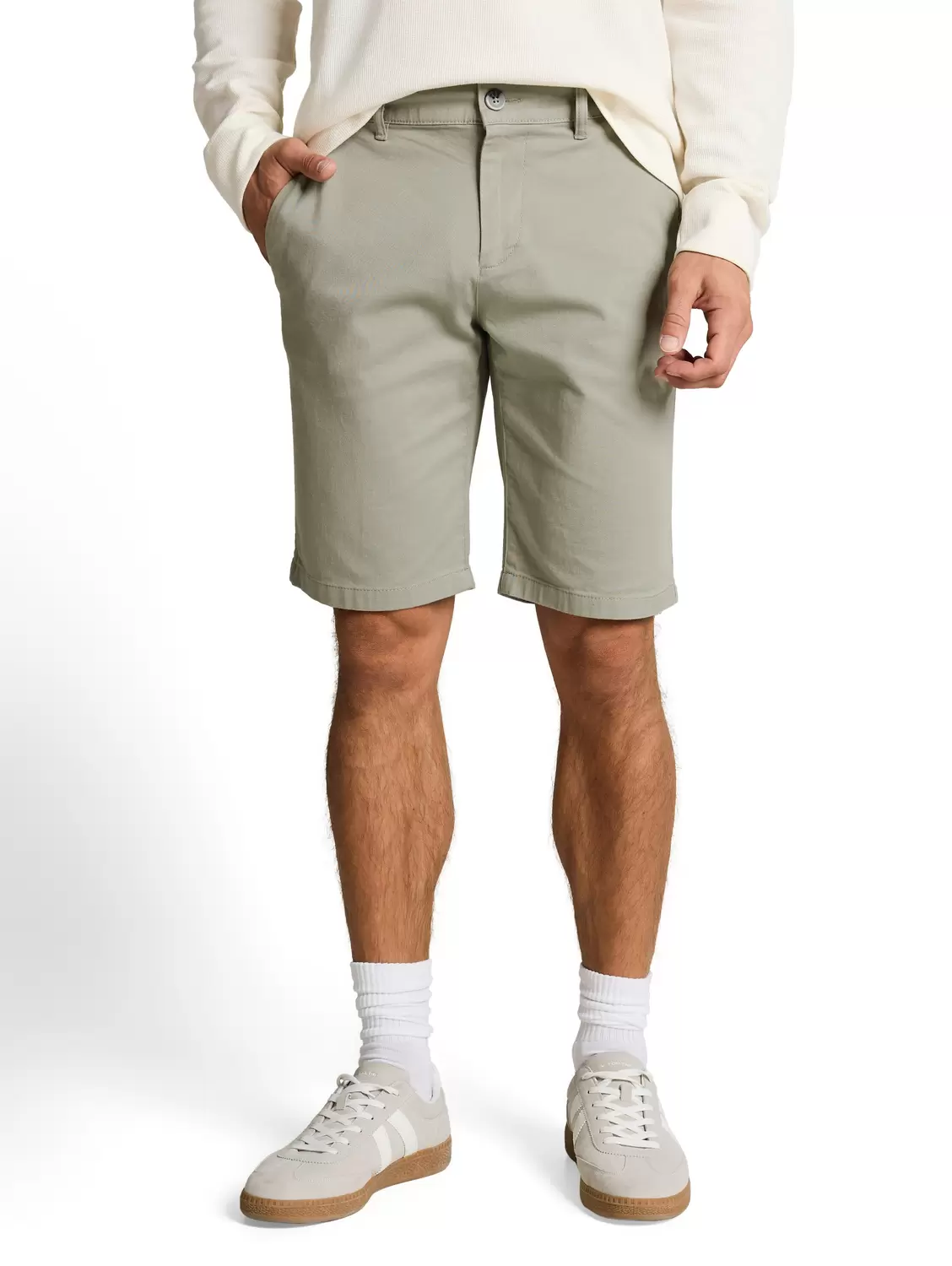 Slim chino shorts male