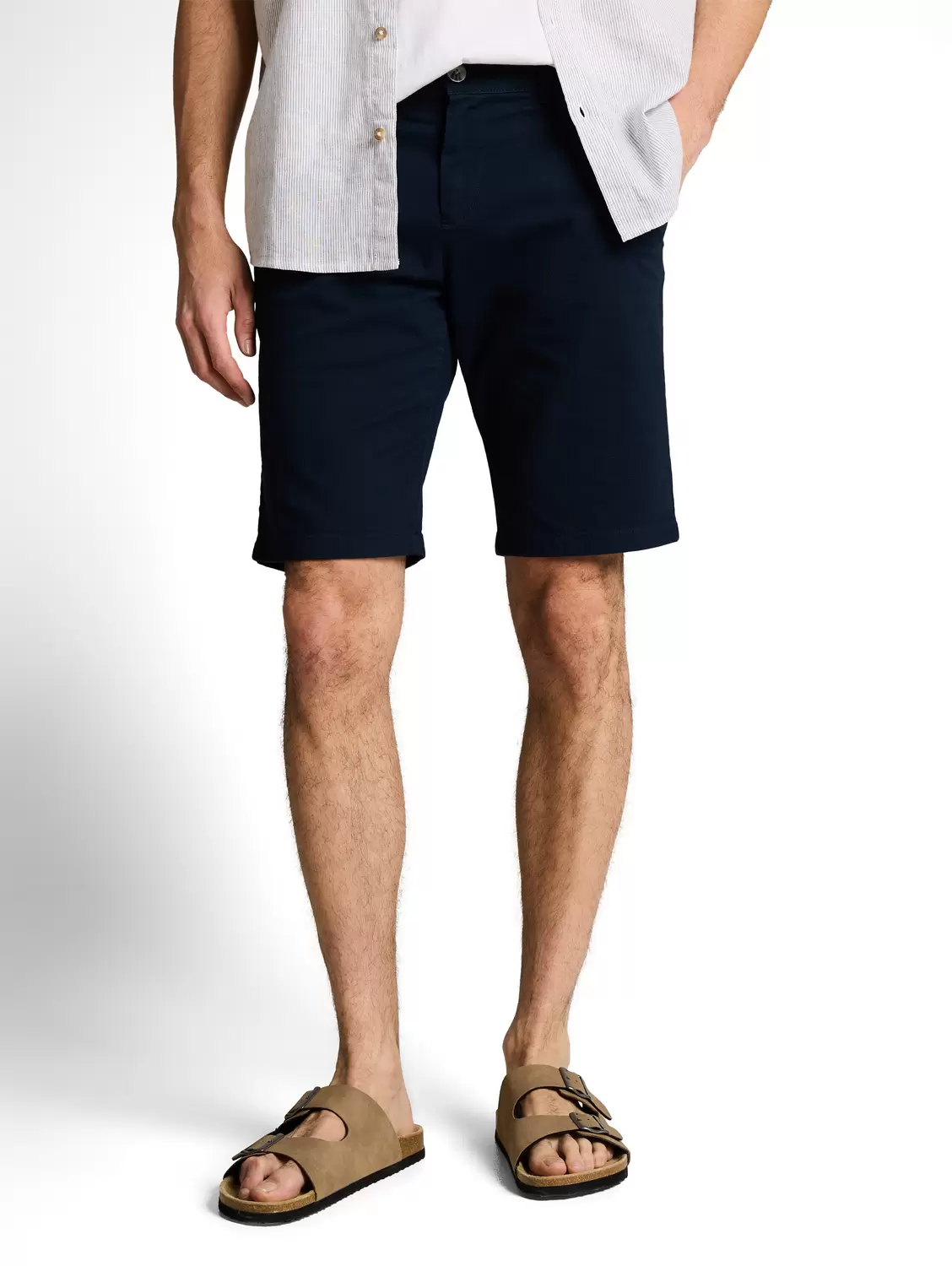 Slim chino shorts male