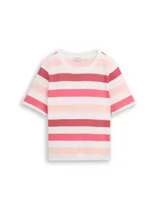 T-shirt boxy crew neck with pr