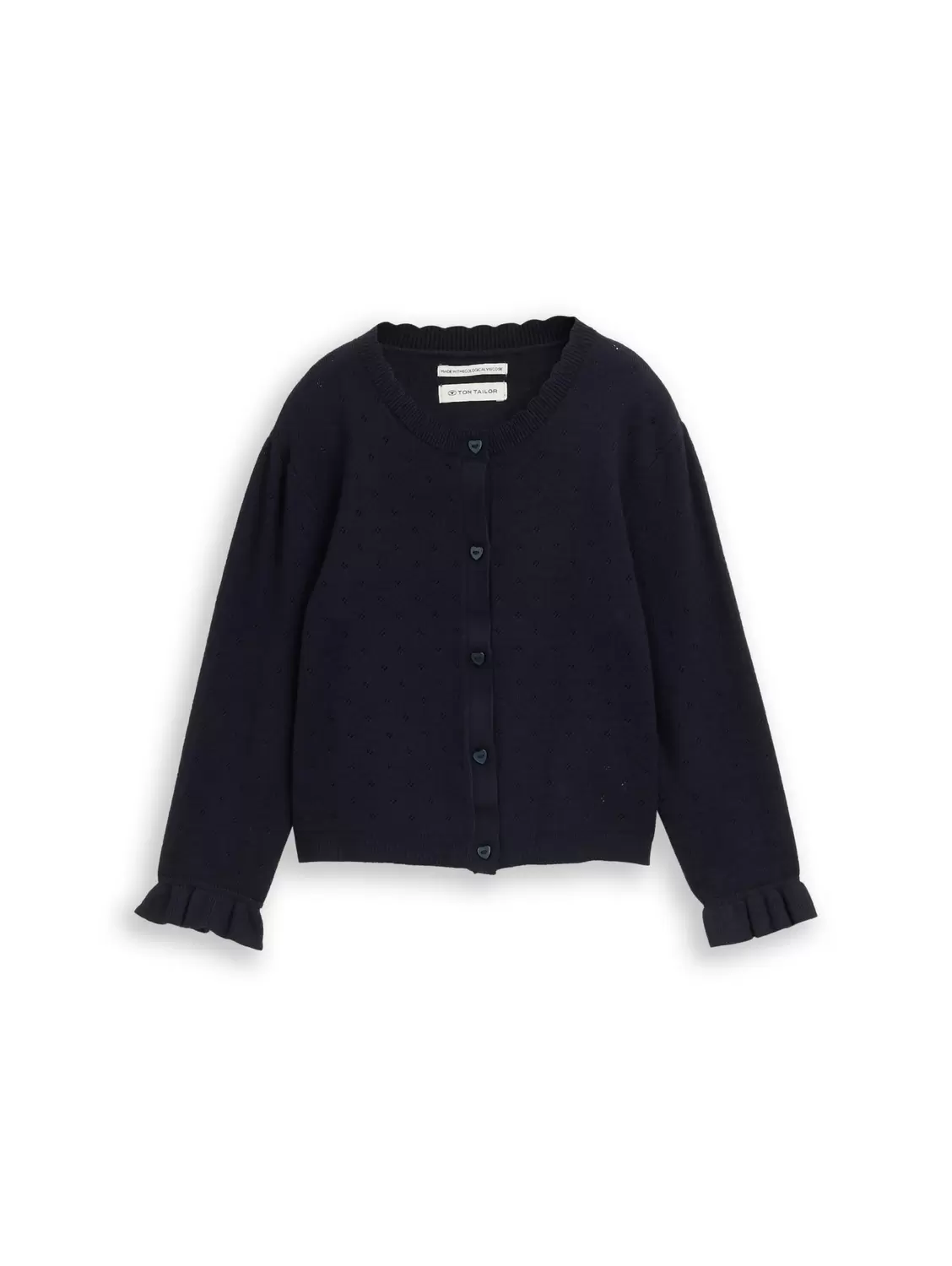 ajour knit jacket