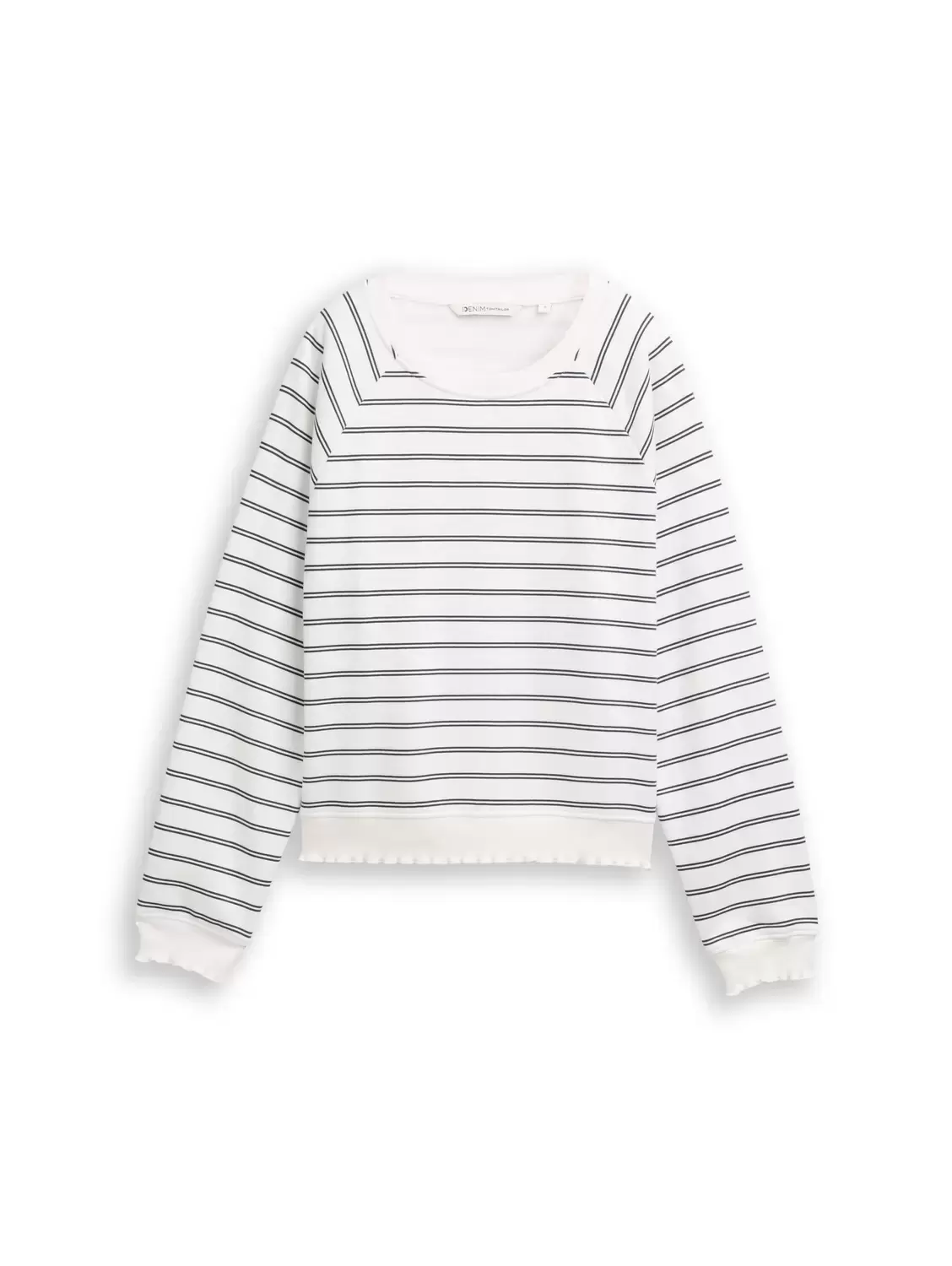 Striped ragaln sweatshirt female