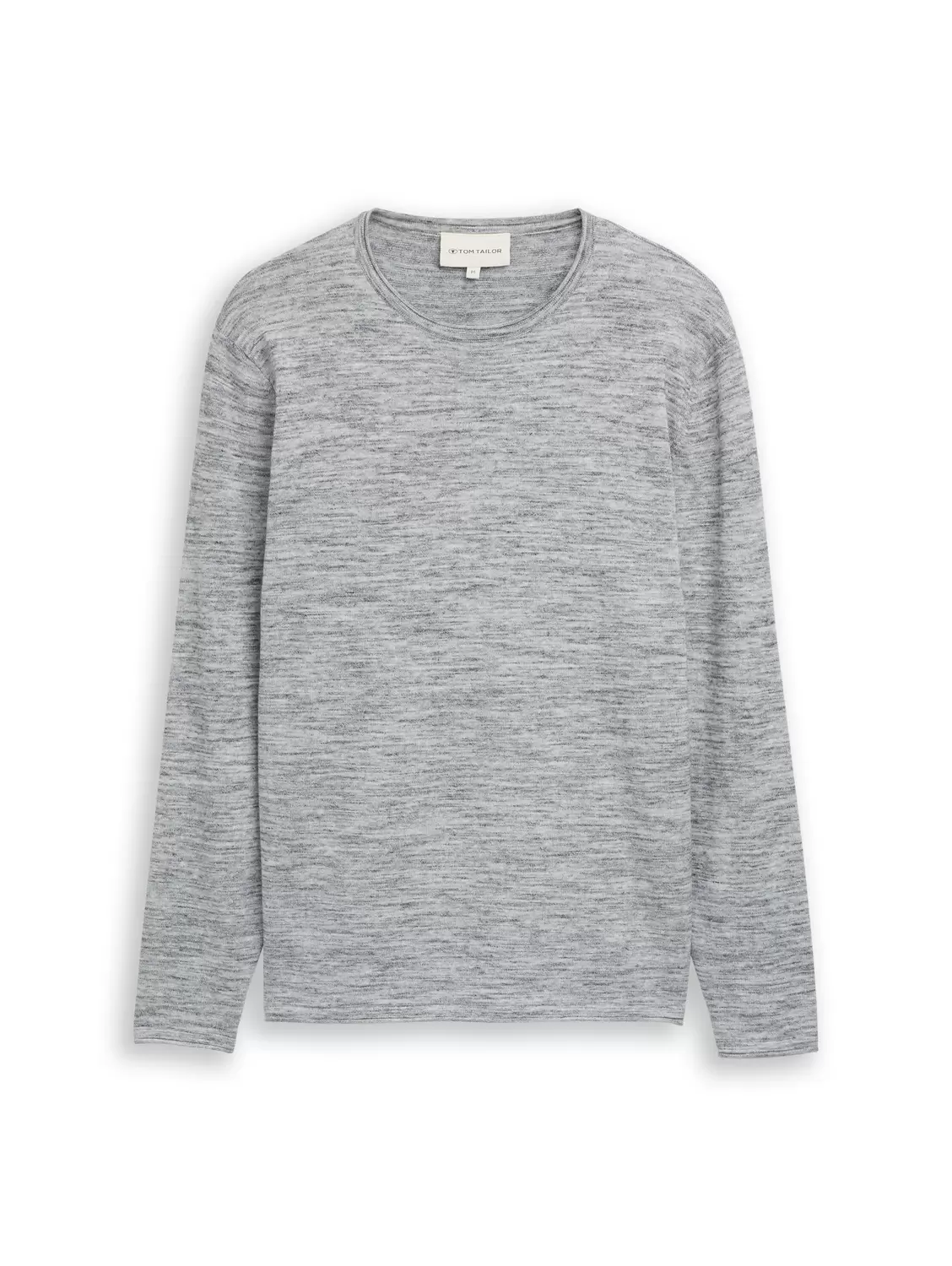 Strickpullover in Melange-Optik