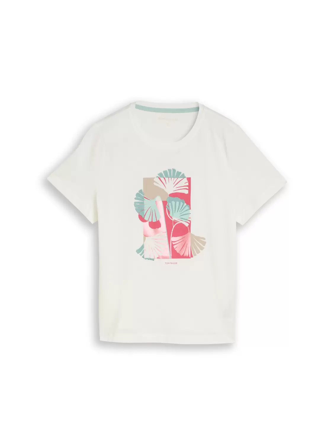 T-shirt crew neck front print female