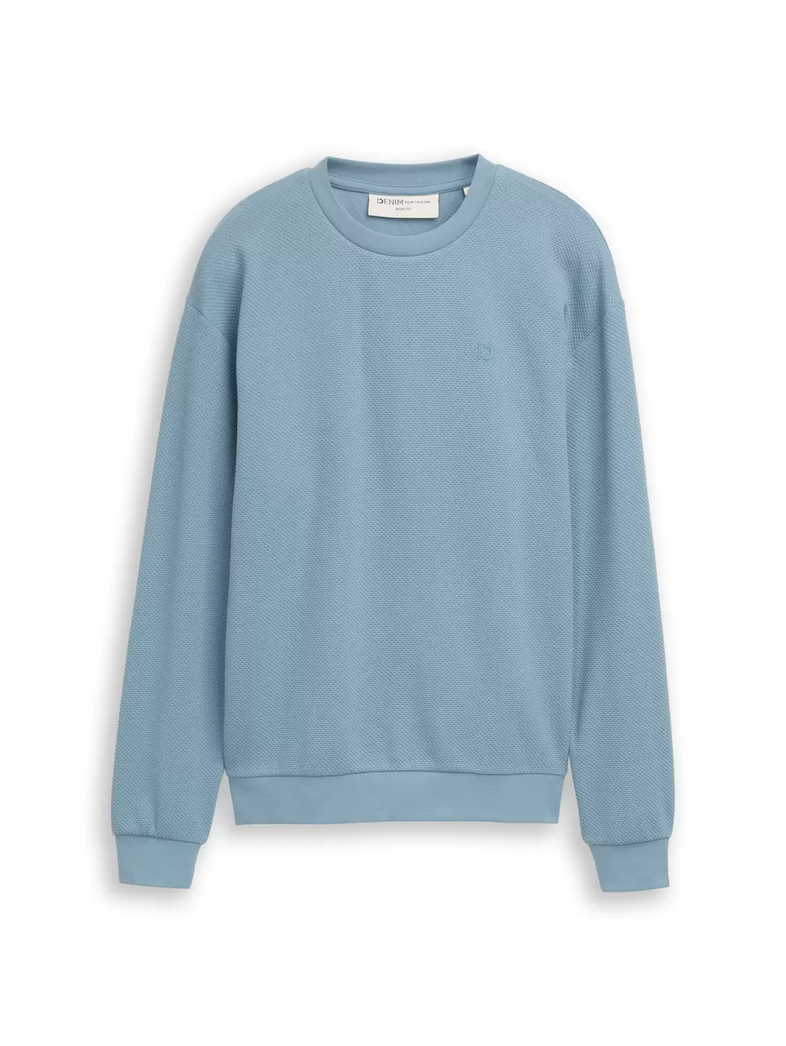 structured crew neck