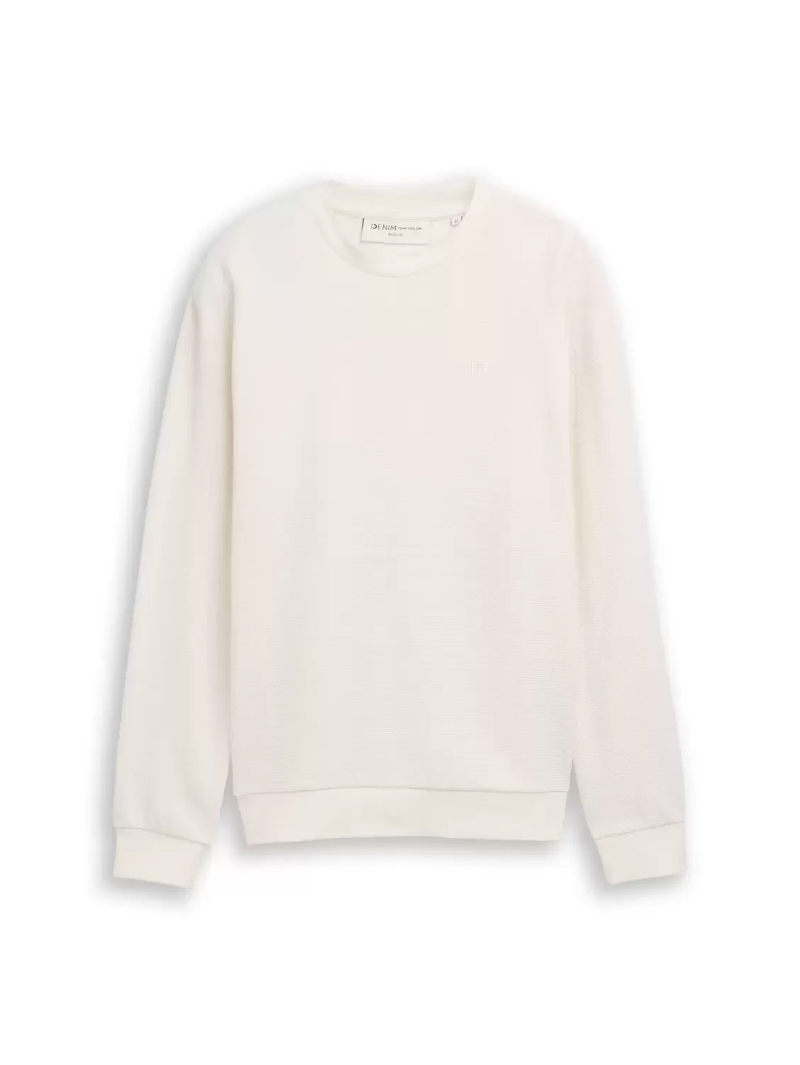 structured crew neck