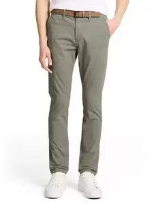 slim chino with belt