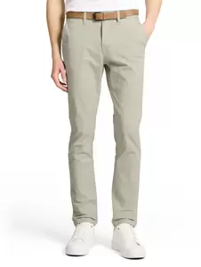 slim chino with belt
