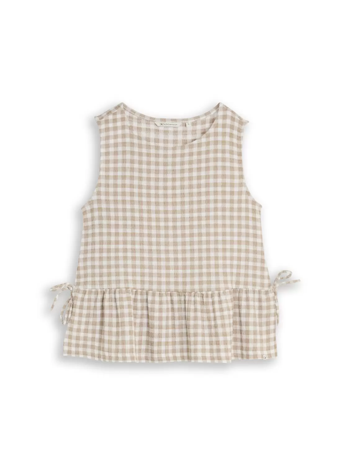 Structured peplum top female