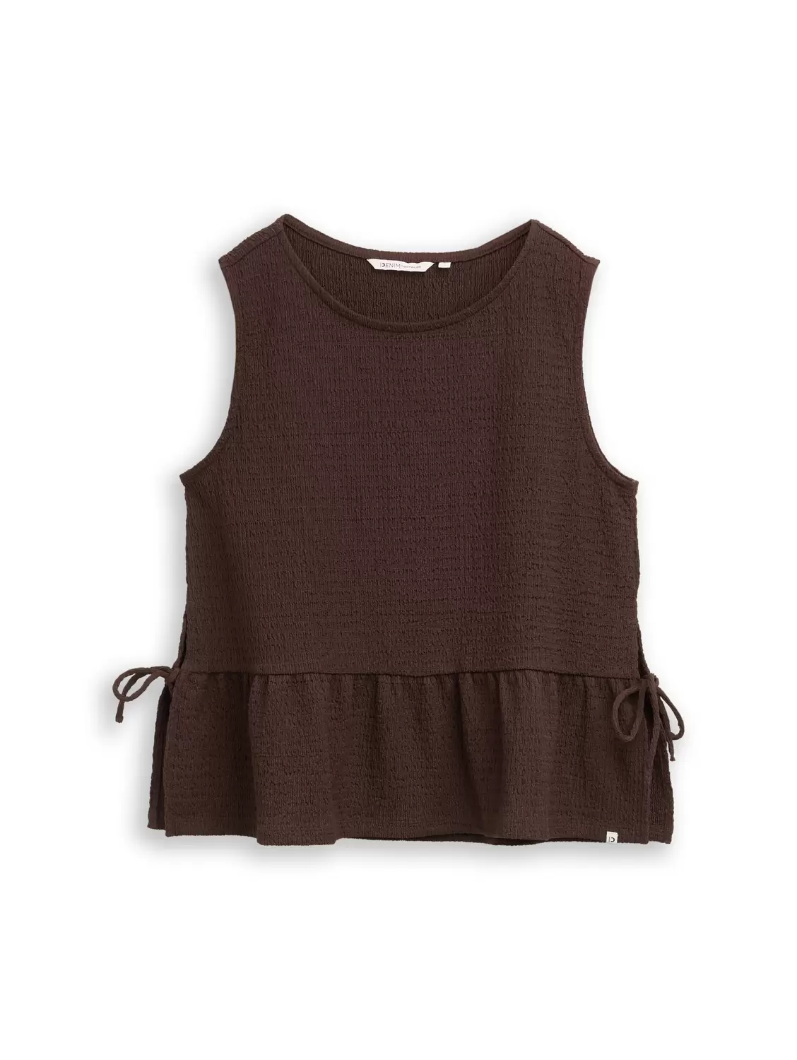 structured peplum top