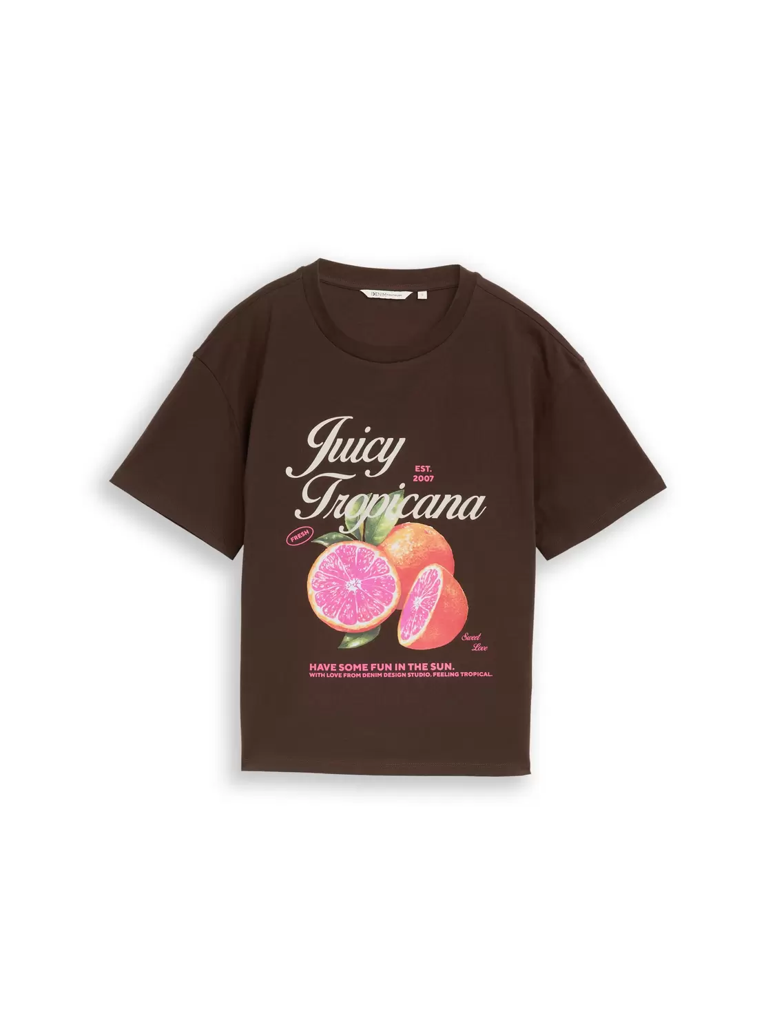 boxy T-shirt with print
