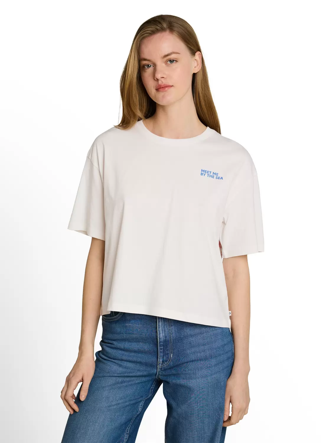 Boxy Fit T-Shirt mit Rückenprint