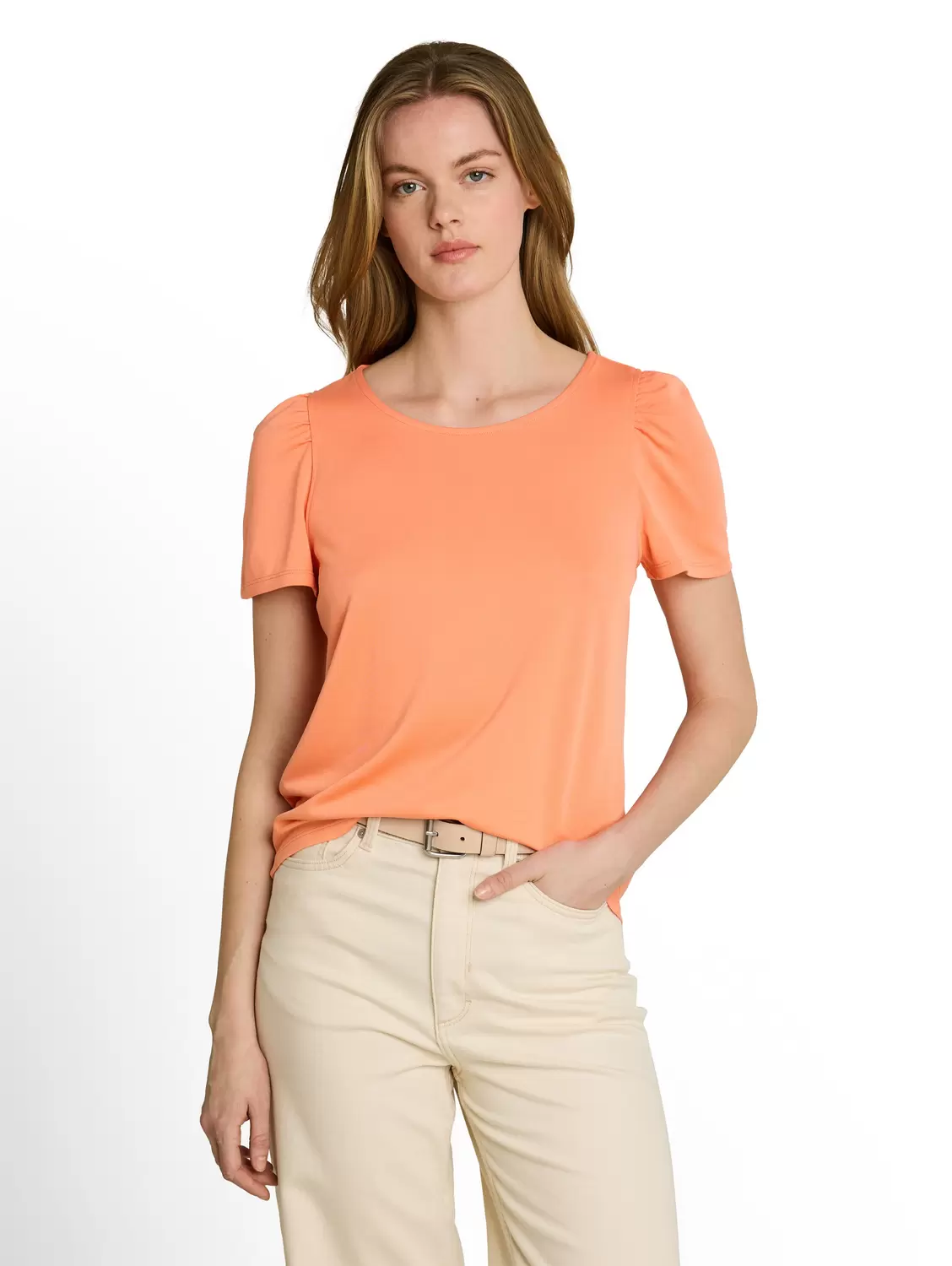 Loose Fit T-Shirt mit Raffungen