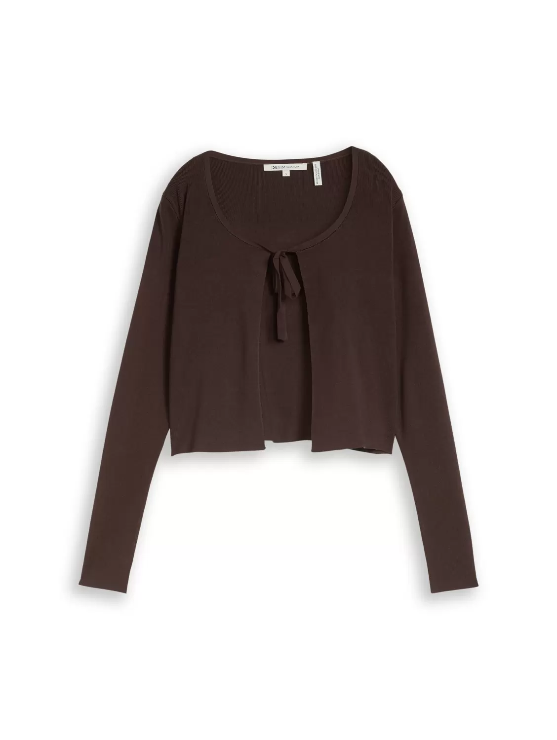 knit cardigan with bow