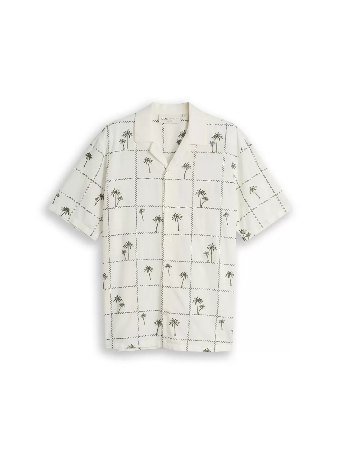 relaxed embroidered resort shi