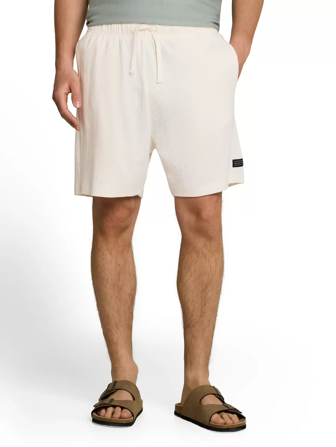 relaxed structured sweat short