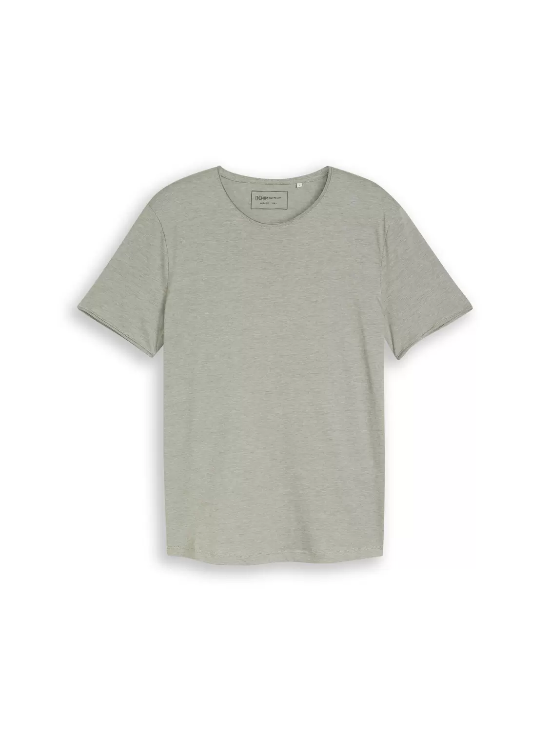 Rounded hem finestripe t-shirt male