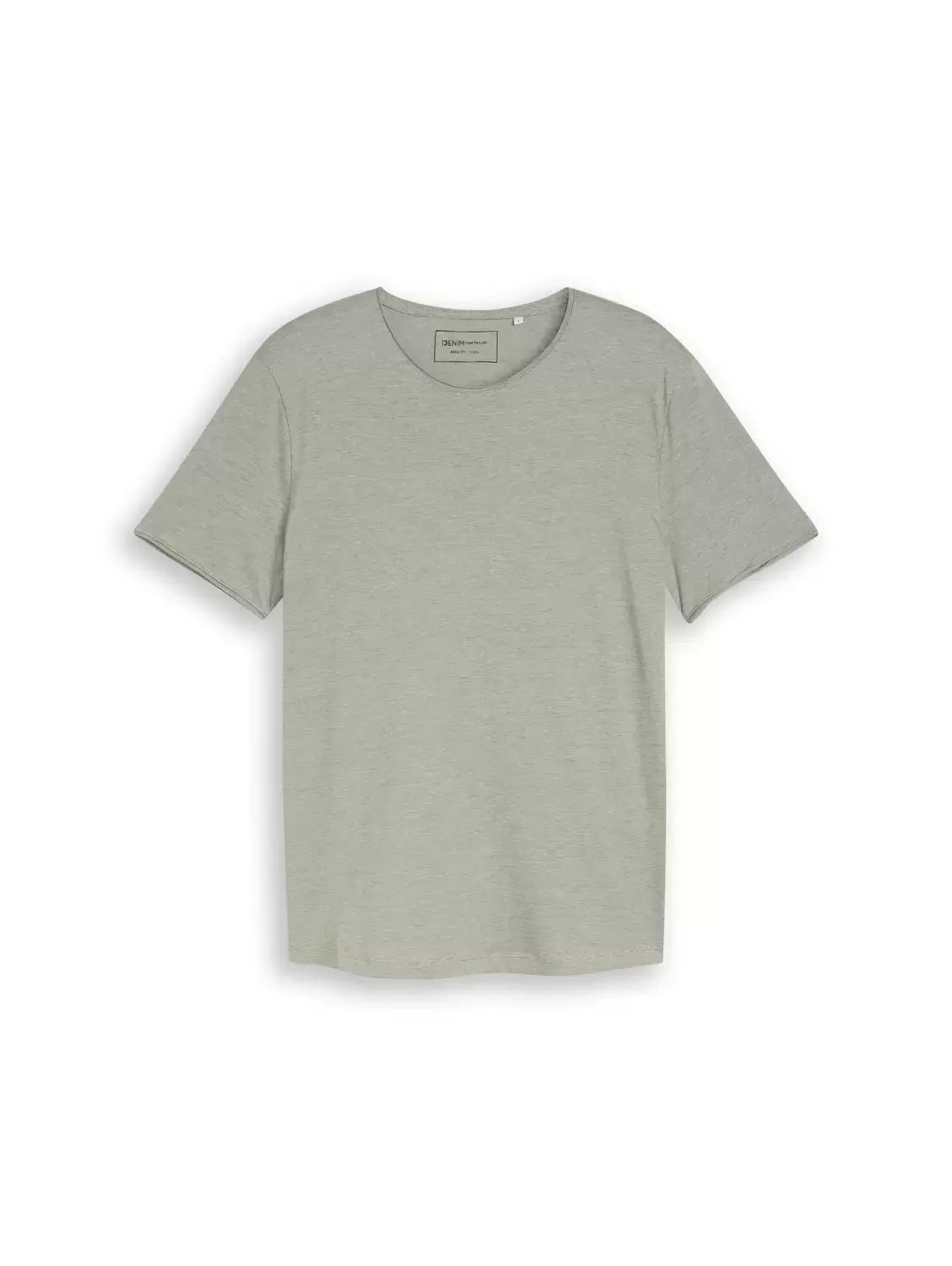 rounded hem finestripe t-shirt