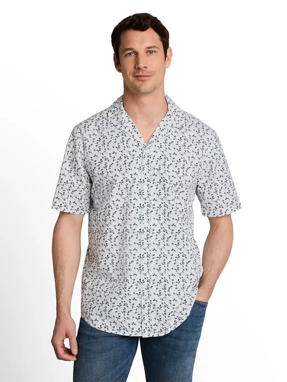 printed oxford shirt