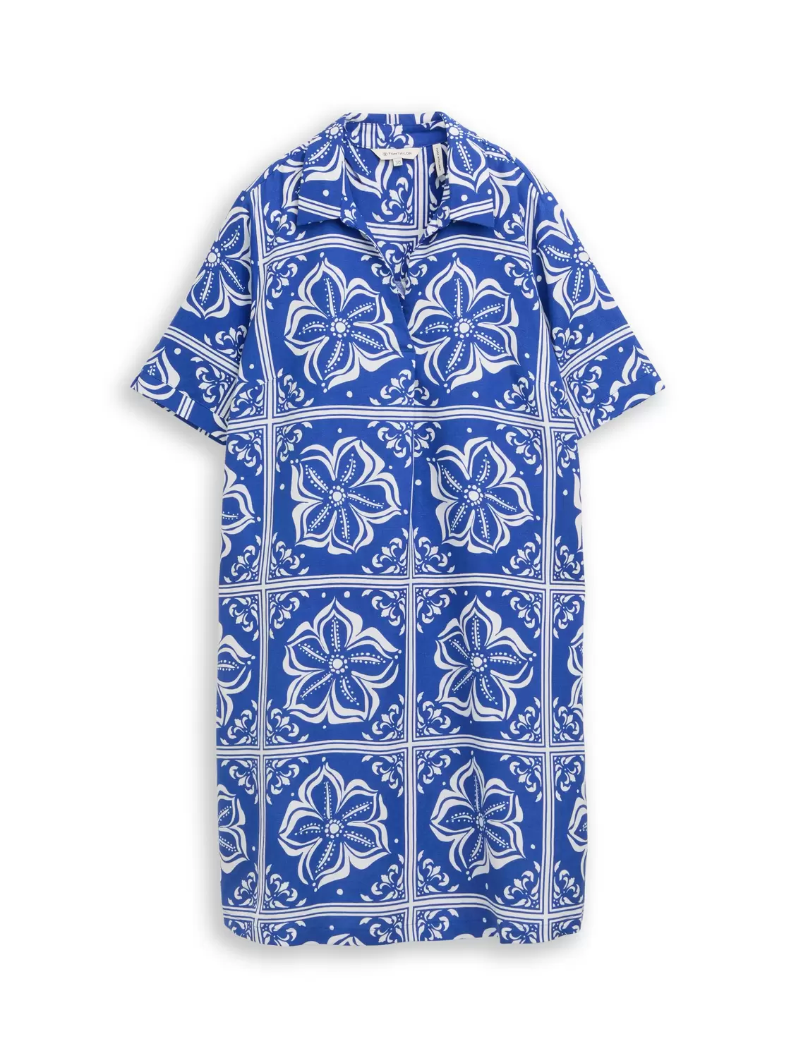 dress linen with polo collar