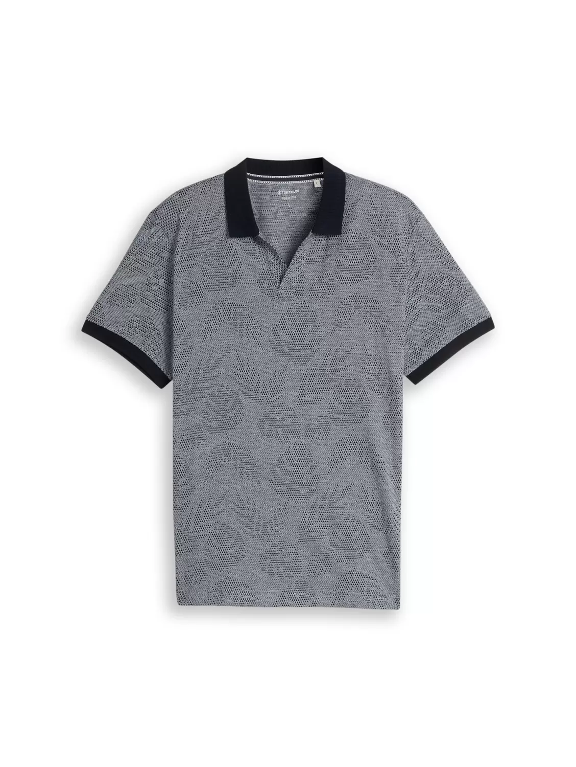 Blau (navy leaf jacquard design)