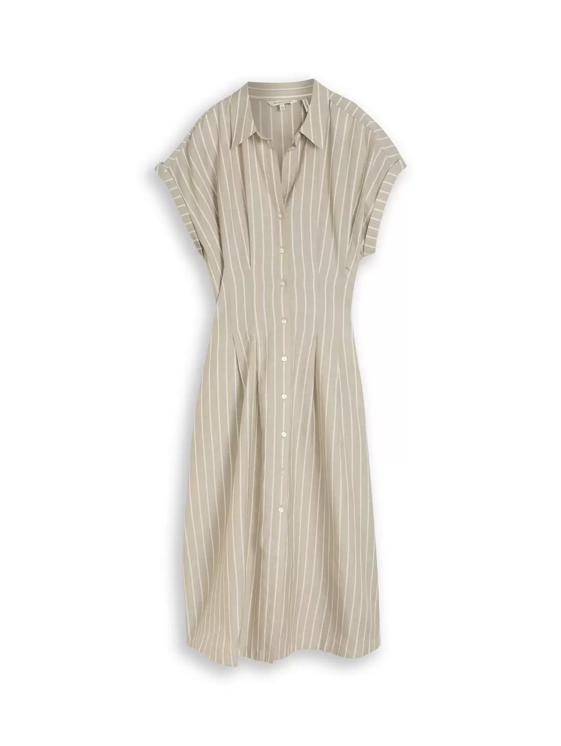 Midi-Kleid mit Streifenmuster