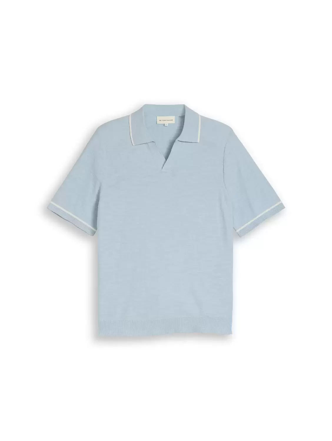 Slub knit polo male