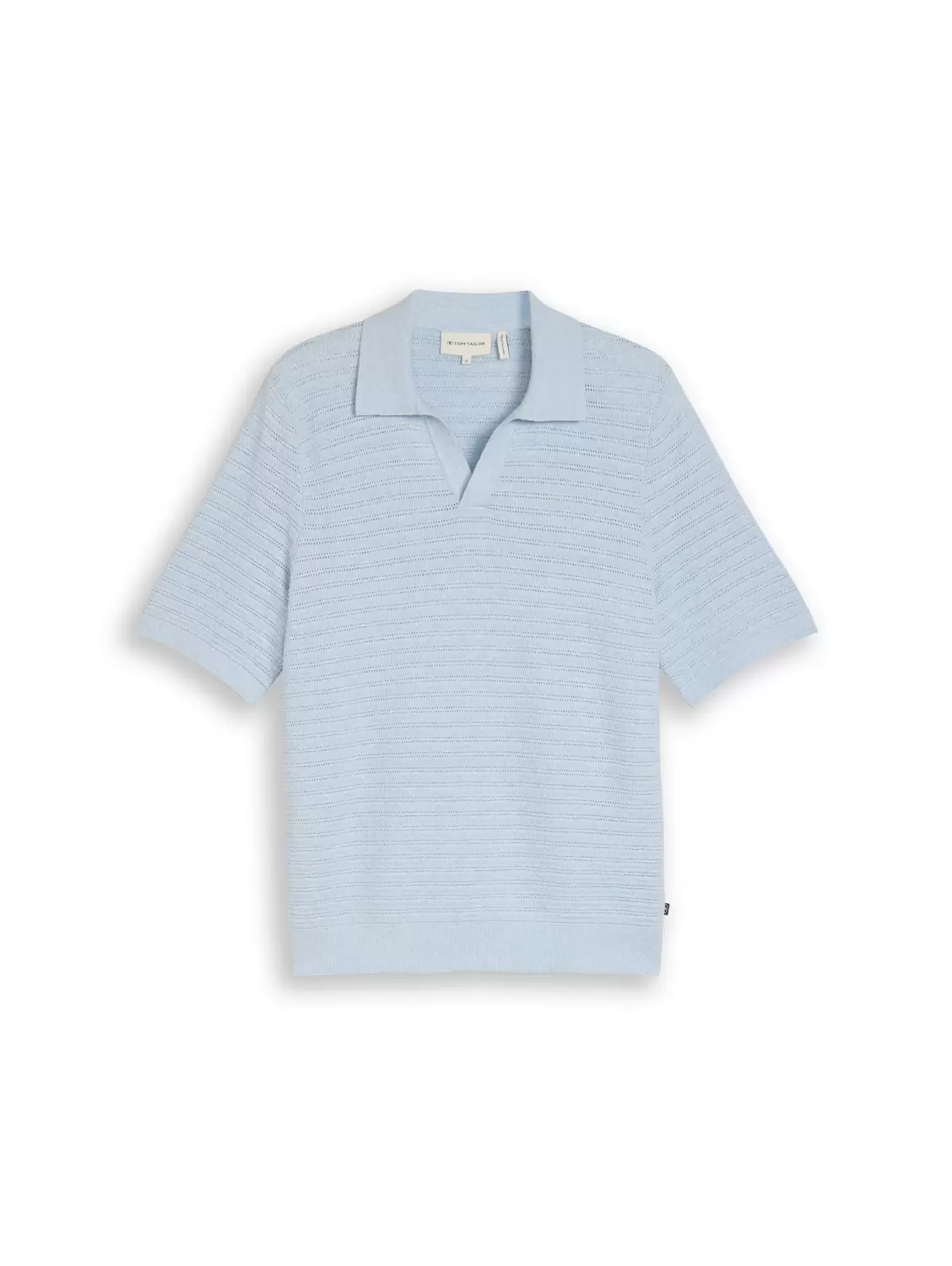 Knit polo with linen mix male